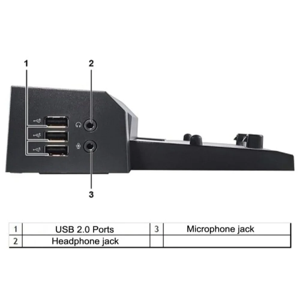 Dell E-Port Plus Advanced Port Replicator with USB 3.0 for E Series Latitudes, 1